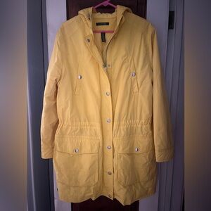 Ralph Lauren quilted/padded yellow rain coat, 1X